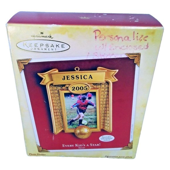 Hallmark Keepsake Ornament Every Kid's a Star! Soccer Photo Holder Ornament - Picture 3 of 8